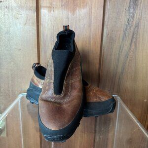 L.L.Bean Womens Leather Slip-On Shoes Brown All-Weather | Size 9